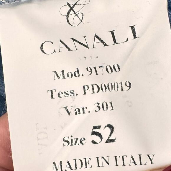 Canali Regular Fit Jeans Blue Denim Made in Italy Luxury Men’s Pants 52 classic - Picture 5 of 6